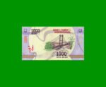 BILLETE DE MADAGASCAR 1.000 ARIARY, PICK 100, AÑO 2017 ESTADO SIN CIRCULAR.-