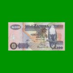 BILLETE DE ZAMBIA 100 KWACHA, PICK 38g, AÑO 2008, ESTADO SIN CIRCULAR.-