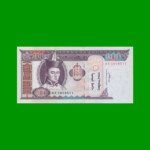 BILLETE DE MONGOLIA 100 TUGRIK, PICK 65b, AÑO 2008, ESTADO SIN CIRCULAR.-