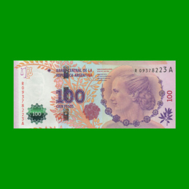 REPOSICION BILLETE CONVERTIBLE TERCER DISEÑO $ 100,00, BOT 4333, ESTADO SIN CIRCULAR.-