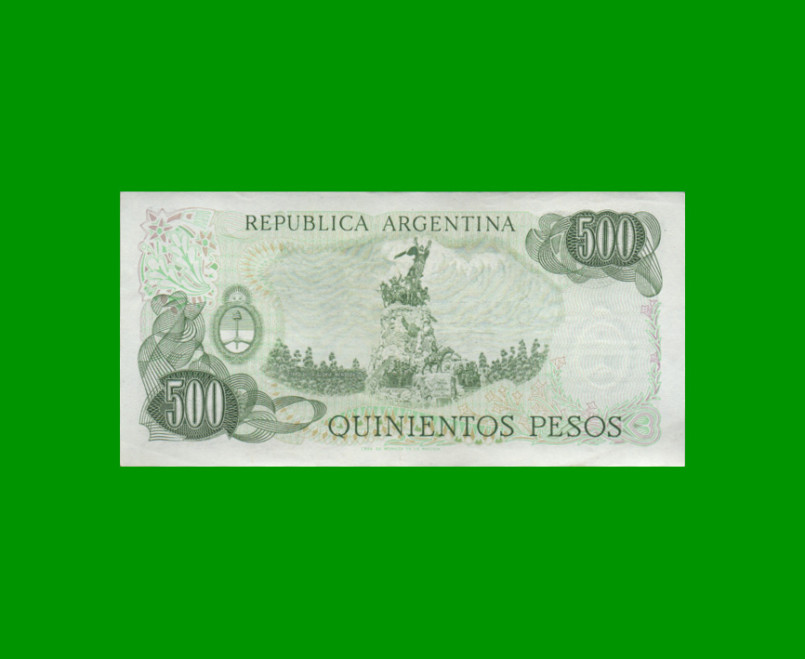 PESOS LEY 18.188 $500,00, BOT 2424, AÑO 1978, ESTADO EXCELENTE.- - Imagen 2