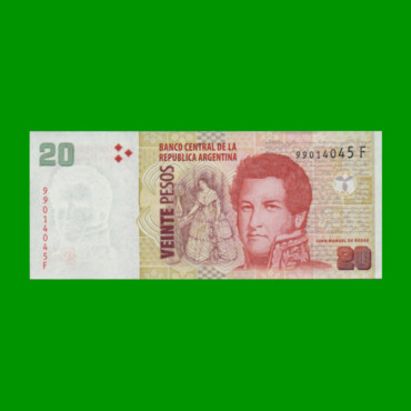 PESOS CONVERTIBLES 2do DISEÑO $20,00, BOT 3529, AÑO 2018, ESTADO SIN CIRCULAR.-