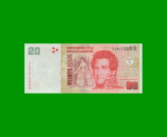 PESOS CONVERTIBLES 2do DISEÑO $20,00, BOT 3530, AÑO 2018, ESTADO SIN CIRCULAR.-