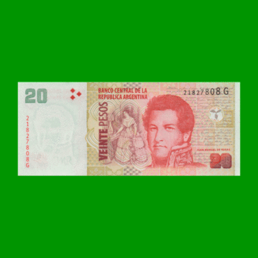 PESOS CONVERTIBLES 2do DISEÑO $20,00, BOT 3530, AÑO 2018, ESTADO SIN CIRCULAR.-