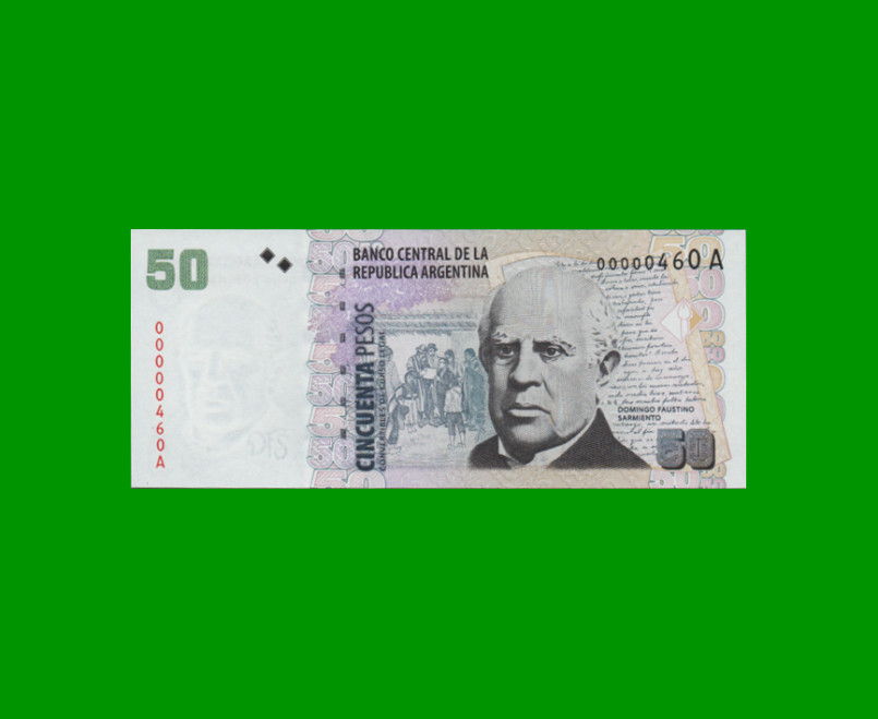 PESOS CONVERTIBLES 2do DISEÑO $50,00, BOT 3601, AÑO 1999, ESTADO SIN CIRCULAR.-