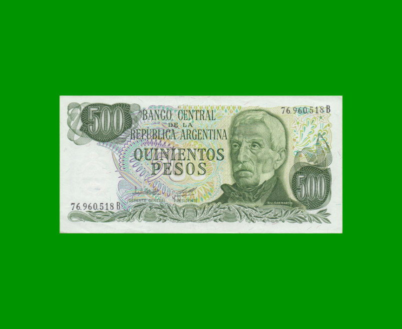 PESOS LEY 18.188 $500,00, BOT 2427, AÑO 1979, ESTADO EXCELENTE.-