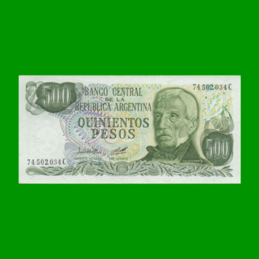 PESOS LEY 18.188 $500,00, BOT 2429a, AÑO 1980, ESTADO EXCELENTE+ .-