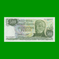 PESOS LEY 18.188 $500,00, BOT 2429a, AÑO 1980, ESTADO SIN CIRCULAR.-