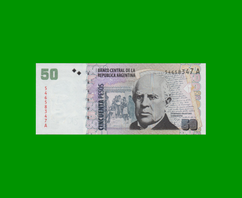 PESOS CONVERTIBLES 2do DISEÑO $50,00, BOT 3602, AÑO 2000, ESTADO SIN CIRCULAR.-