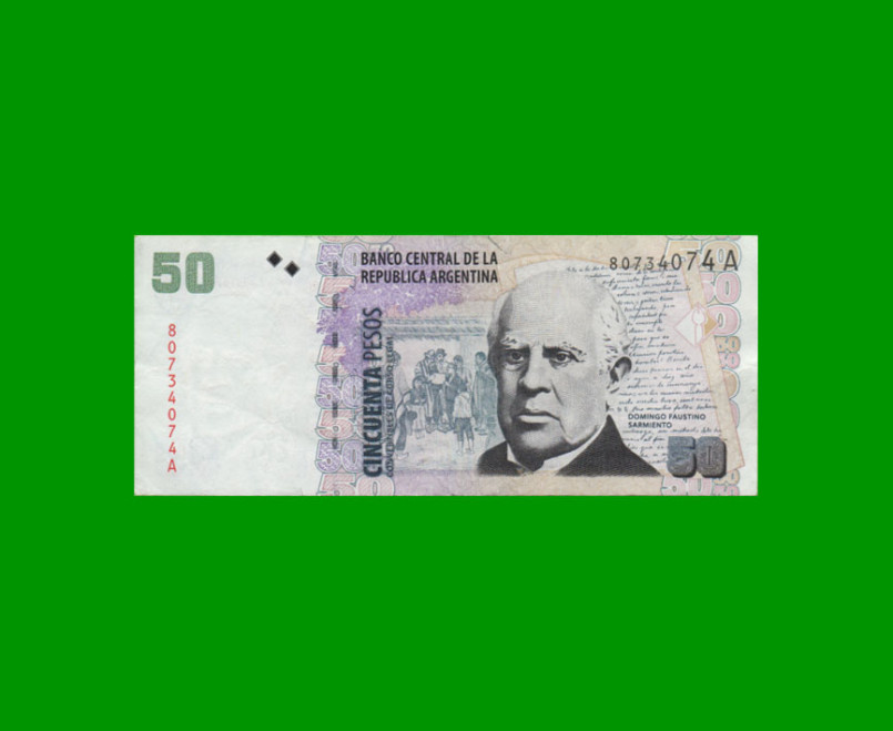 PESOS CONVERTIBLES 2do DISEÑO $50,00, BOT 3607, AÑO 2002, ESTADO EXCELENTE- .-