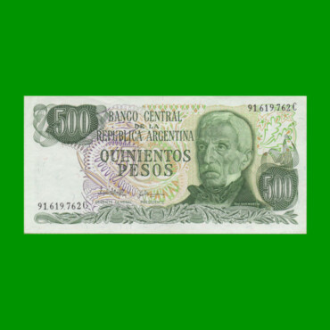 PESOS LEY 18.188 $500,00, BOT 2432, AÑO 1982, ESTADO SIN CIRCULAR.-