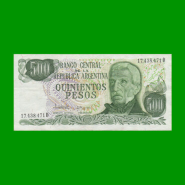 PESOS LEY 18.188 $500,00, BOT 2433, AÑO 1982, ESTADO EXCELENTE- .-