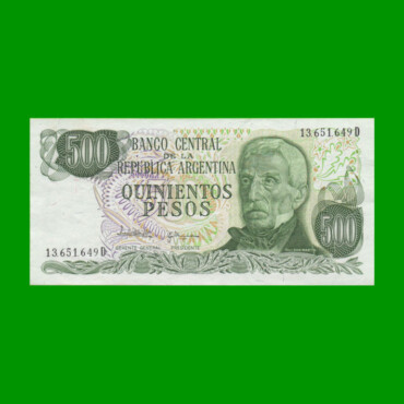 PESOS LEY 18.188 $500,00, BOT 2433, AÑO 1982, ESTADO EXCELENTE.-