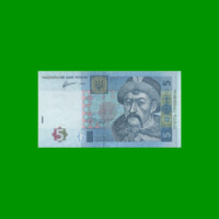 BILLETE DE UCRANIA 5 HRYVEN, PICK 118c, AÑO 2011 ESTADO SIN CIRCULAR.-