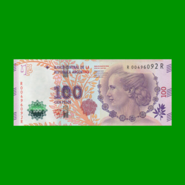 REPOSICION BILLETE CONVERTIBLE TERCER DISEÑO $ 100,00, BOT 4338, ESTADO EXCELENTE.-