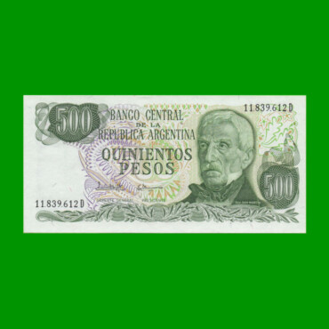 PESOS LEY 18.188 $500,00, BOT 2433, AÑO 1982, ESTADO EXCELENTE+ .-