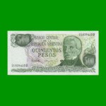 PESOS LEY 18.188 $500,00, BOT 2433, AÑO 1982, ESTADO SIN CIRCULAR.-
