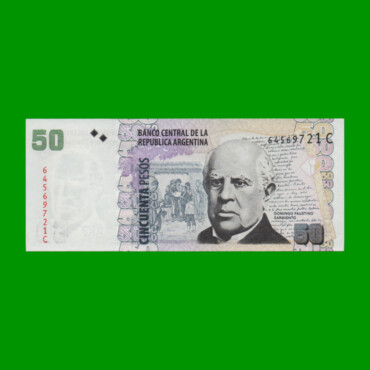 PESOS CONVERTIBLES 2do DISEÑO $50,00, BOT 3620, AÑO 2009, ESTADO EXCELENTE.-