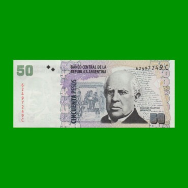 PESOS CONVERTIBLES 2do DISEÑO $50,00, BOT 3620, AÑO 2009, ESTADO SIN CIRCULAR.-