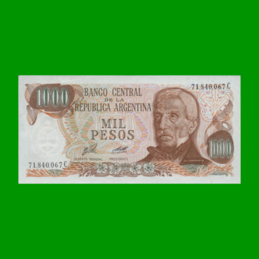 PESOS LEY 18.188 $1.000,00, BOT 2445, AÑO 1976, ESTADO EXCELENTE.-