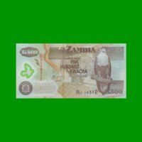BILLETE DE ZAMBIA 500 KWACHA, POLYMERO, PICK 43h, AÑO 2011, ESTADO SIN CIRCULAR.-