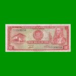 BILLETE DE PERU 10 SOLES, PICK 100b, AÑO 1971, ESTADO MUY BUENO- .-