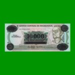 BILLETE DE NICARAGUA 10.000 CORDOBAS, PICK 158, ESTADO SIN CIRCULAR.-