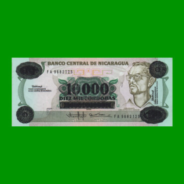 BILLETE DE NICARAGUA 10.000 CORDOBAS, PICK 158, ESTADO SIN CIRCULAR.-