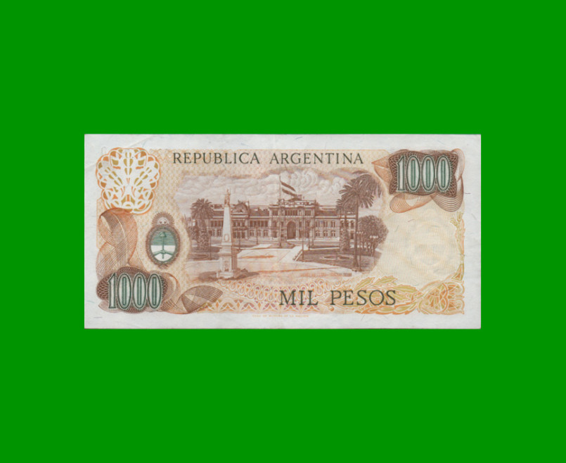 PESOS LEY 18.188 $1.000,00, BOT 2446, AÑO 1976, ESTADO EXCELENTE.- - Imagen 2