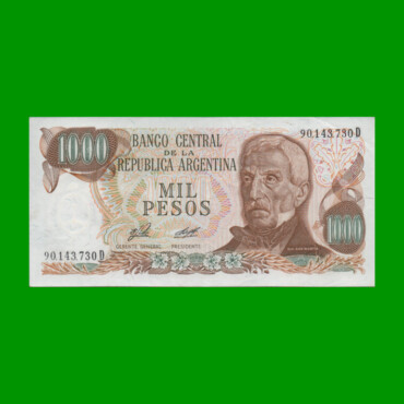 PESOS LEY 18.188 $1.000,00, BOT 2446, AÑO 1976, ESTADO EXCELENTE.-