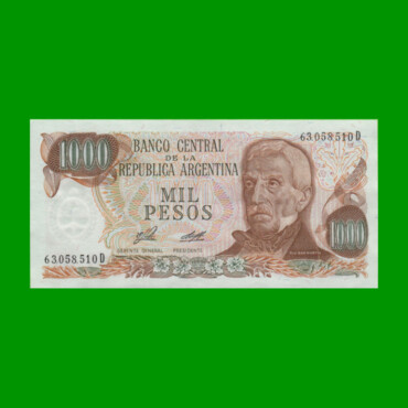 PESOS LEY 18.188 $1.000,00, BOT 2446a, AÑO 1976, ESTADO EXCELENTE.-