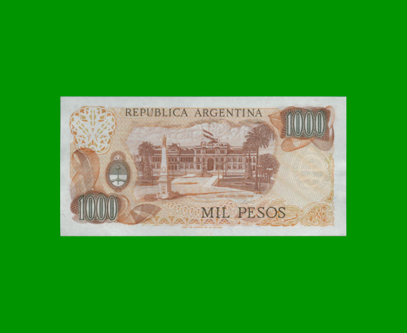 PESOS LEY 18.188 $1.000,00, BOT 2446a, AÑO 1976, ESTADO EXCELENTE+ .- - Imagen 2