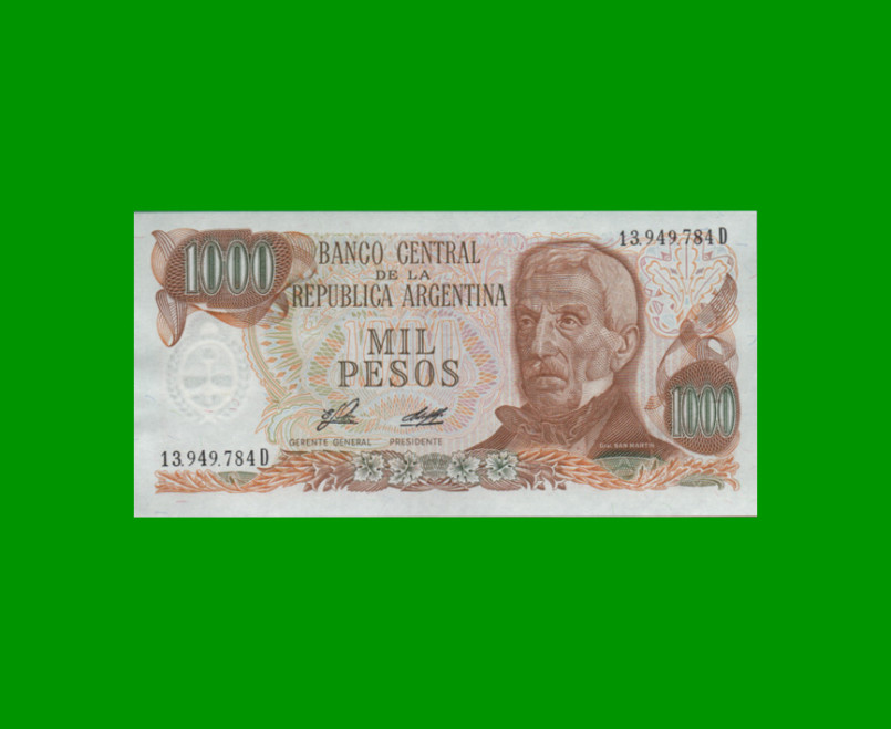 PESOS LEY 18.188 $1.000,00, BOT 2446a, AÑO 1976, ESTADO EXCELENTE+ .-