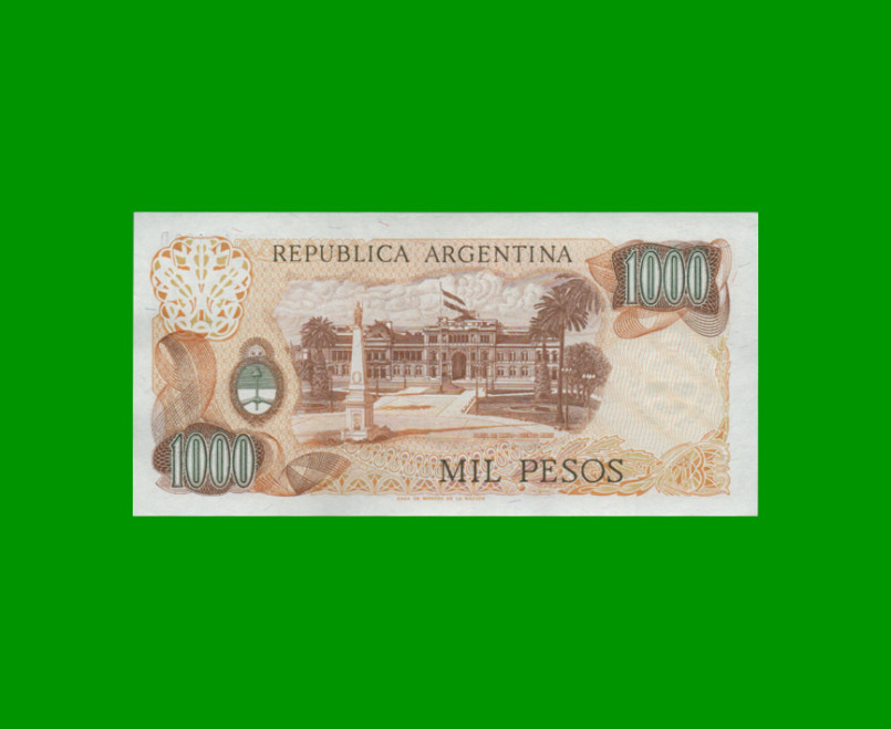 PESOS LEY 18.188 $1.000,00, BOT 2446a, AÑO 1976, ESTADO SIN CIRCULAR.- - Imagen 2