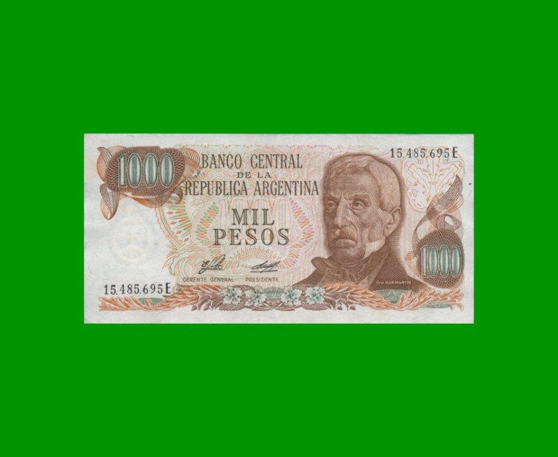 PESOS LEY 18.188 $1.000,00, BOT 2447, AÑO 1976, ESTADO EXCELENTE.-