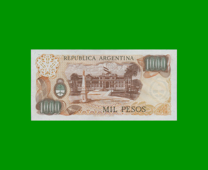 PESOS LEY 18.188 $1.000,00, BOT 2447, AÑO 1976, ESTADO EXCELENTE+ .- - Imagen 2