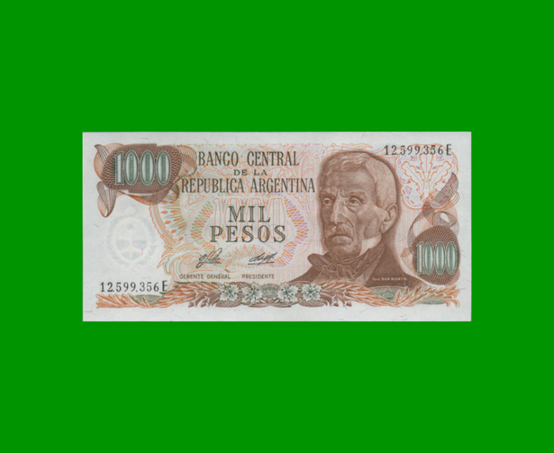 PESOS LEY 18.188 $1.000,00, BOT 2447, AÑO 1976, ESTADO EXCELENTE+ .-