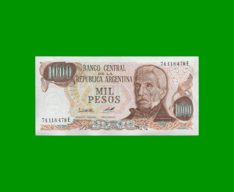 PESOS LEY 18.188 $1.000,00, BOT 2449a, AÑO 1979, ESTADO SIN CIRCULAR.-