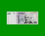 PESOS CONVERTIBLES 2do DISEÑO $50,00, BOT 3625, AÑO 2011, ESTADO EXCELENTE+.-