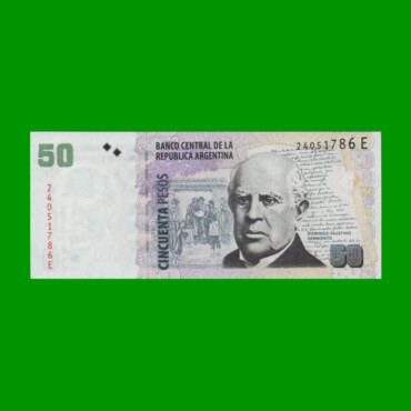 PESOS CONVERTIBLES 2do DISEÑO $50,00, BOT 3625, AÑO 2011, ESTADO EXCELENTE+.-