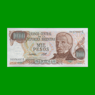 PESOS LEY 18.188 $1.000,00, BOT 2449c, AÑO 1979, ESTADO EXCELENTE.-