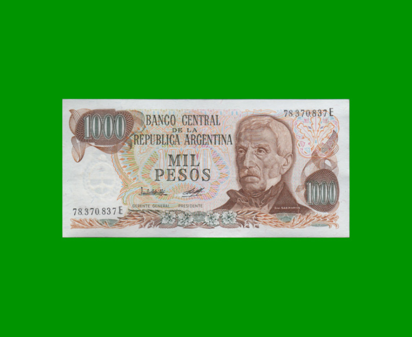 PESOS LEY 18.188 $1.000,00, BOT 2449c, AÑO 1979, ESTADO EXCELENTE.-