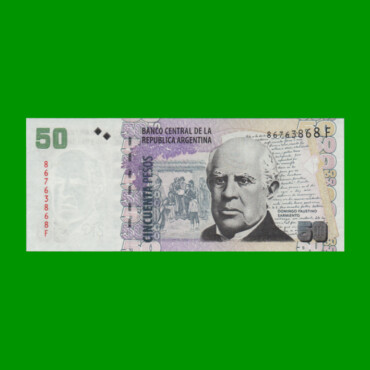 PESOS CONVERTIBLES 2do DISEÑO $50,00, BOT 3627, AÑO 2013, ESTADO EXCELENTE+.-