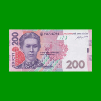 BILLETE DE UCRANIA 200 HRYVEN, PICK 123d, AÑO 2014 ESTADO SIN CIRCULAR.-