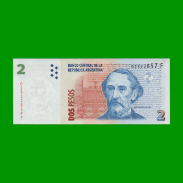 PESOS CONVERTIBLES 2do DISEÑO $2,00, BOT 3220, AÑO 2005, ESTADO EXCELENTE+.-