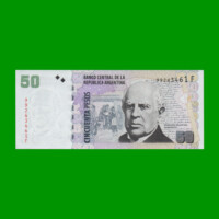 PESOS CONVERTIBLES 2do DISEÑO $50,00, BOT 3629, AÑO 2013, ESTADO EXCELENTE.-
