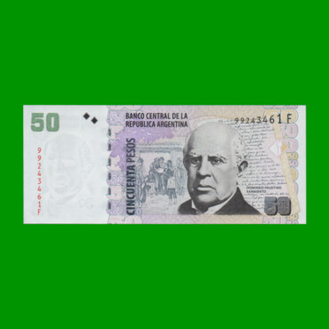 PESOS CONVERTIBLES 2do DISEÑO $50,00, BOT 3629, AÑO 2013, ESTADO EXCELENTE.-
