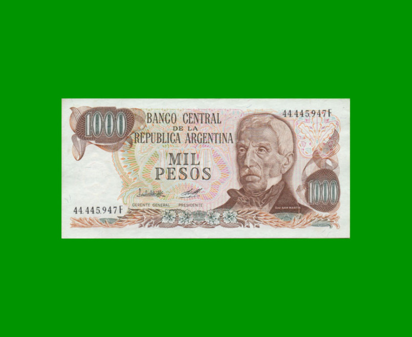 PESOS LEY 18.188 $1.000,00, BOT 2450a, AÑO 1979, ESTADO EXCELENTE.-