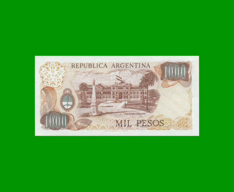 PESOS LEY 18.188 $1.000,00, BOT 2450a, AÑO 1979, ESTADO EXCELENTE+ .- - Imagen 2