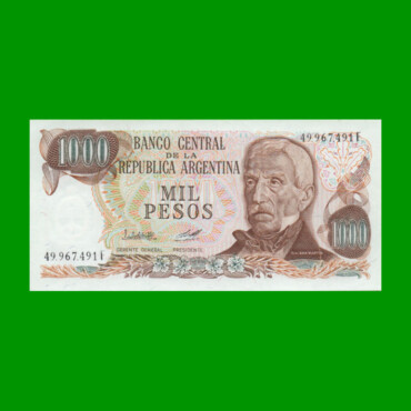 PESOS LEY 18.188 $1.000,00, BOT 2450a, AÑO 1979, ESTADO EXCELENTE+ .-